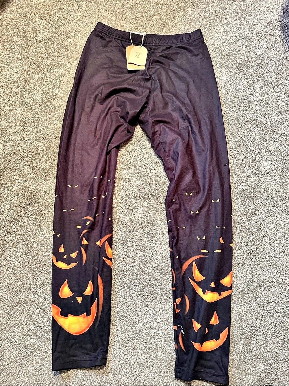 ZOLUCKY Halloween Pumpkin Leggings Size Small NWT